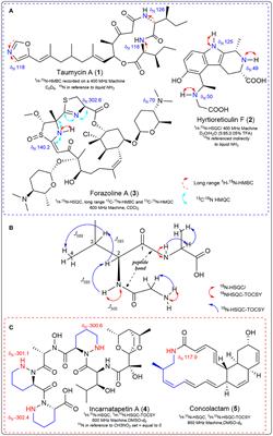 The use of nitrogen-15 in microbial natural product discovery and biosynthetic characterization